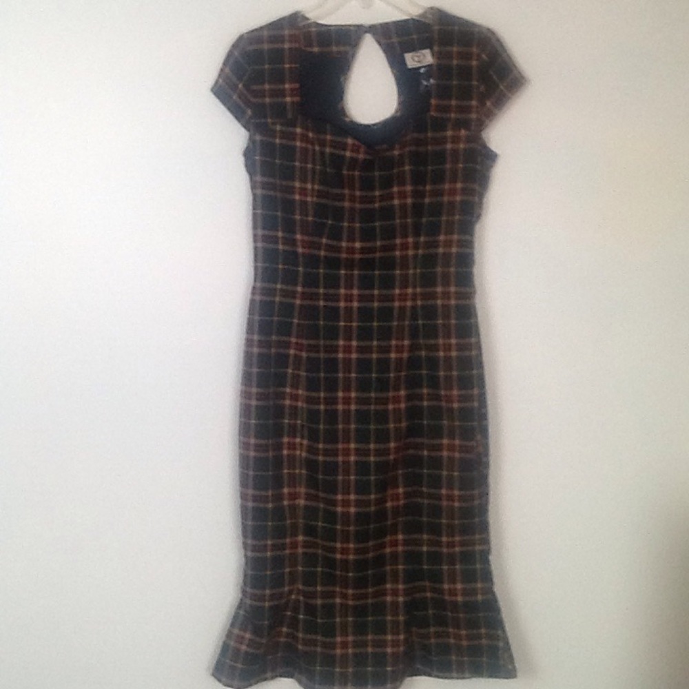 Dancing Days vintage inspired plaid dress NWT-SM